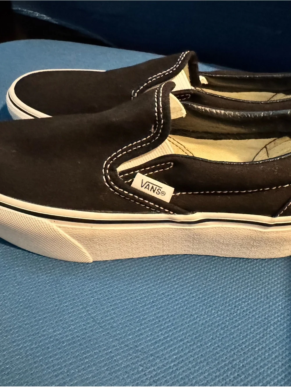 Vans platform classic Black Slip-On Canvas Shoes